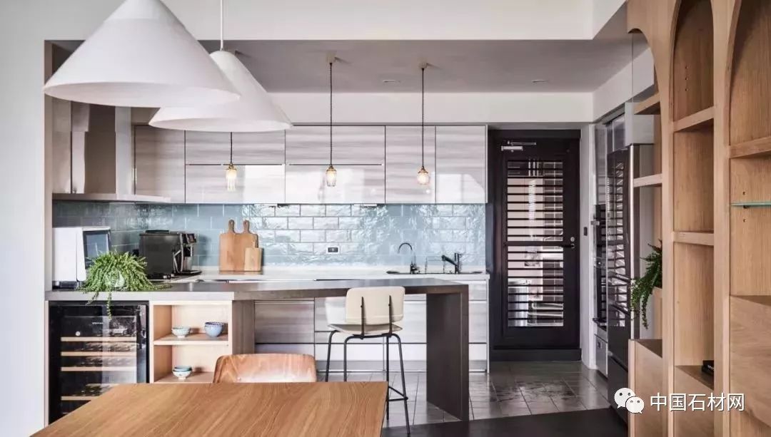 厨房多色台面,最流行的厨房大理石台面