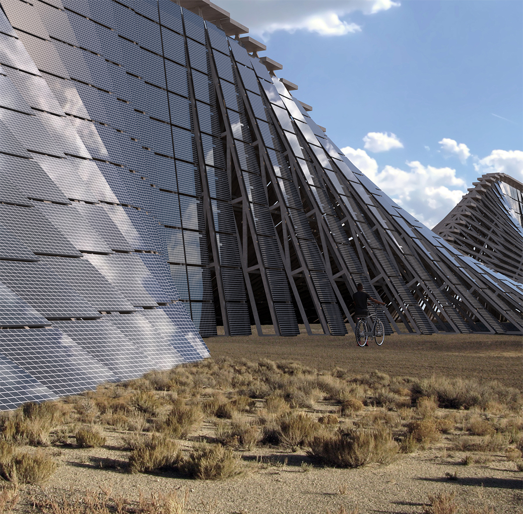 屋顶太阳能板怎样设计,太阳能板装墙壁外立面