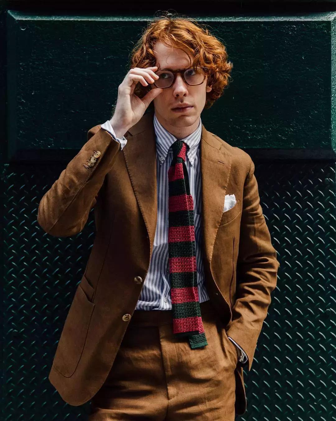 男士英伦雅痞风领带搭配,领带的时尚穿搭男