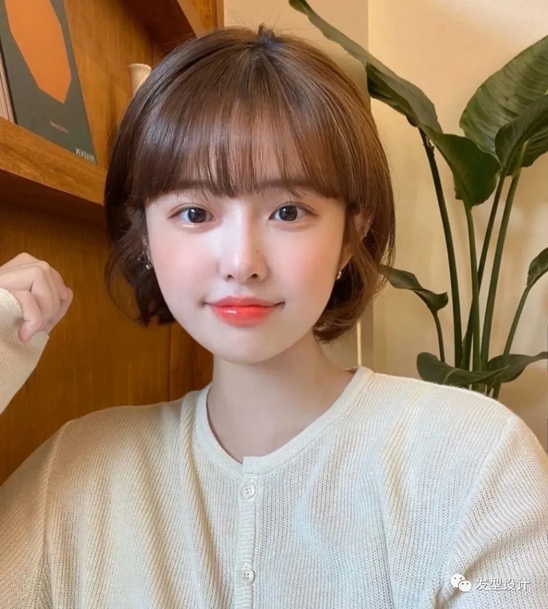 八大网红刘海短发,无刘海短发发型女