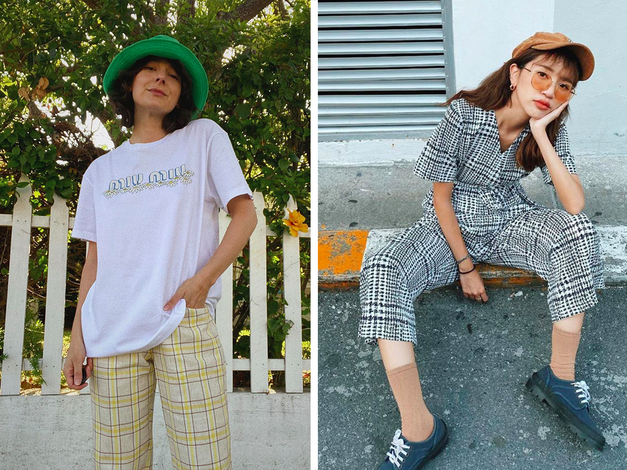 夏天防晒帽子搭配,夏季防晒洋气帽子绿色