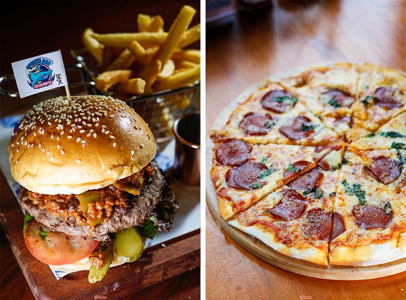 汉堡猪扒推荐,美式猪扒汉堡