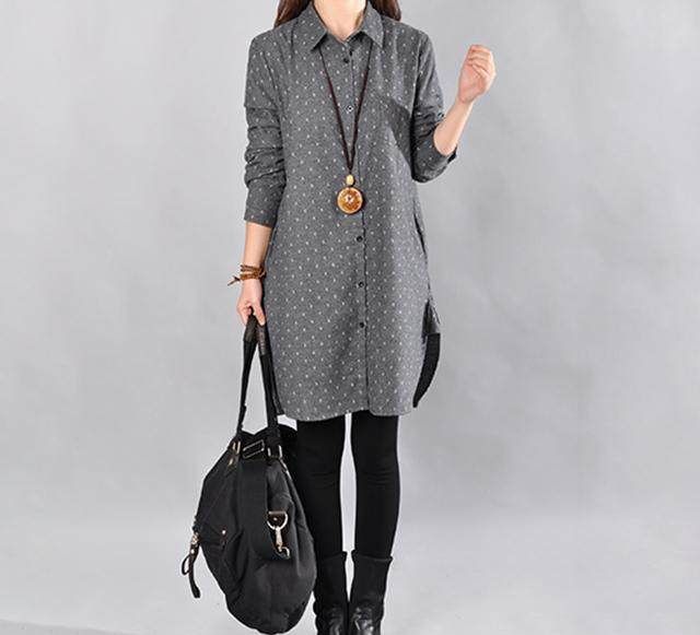 冬季好看的棉麻长袖衫,关于棉麻类的时尚风格的宽松衫