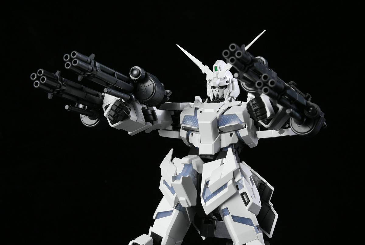 mgex独角兽高达测评,万代限定重炮高达mg开箱