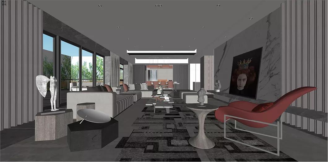 设计师用草图大师渲染,给设计师出效果图