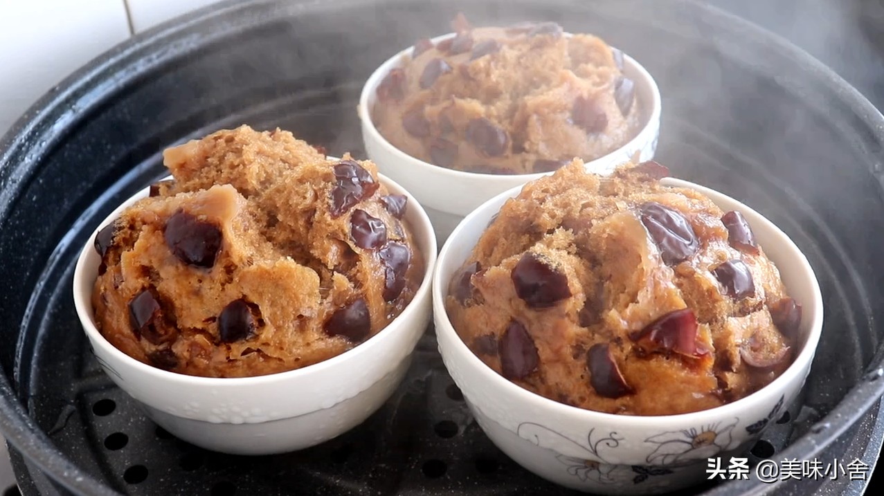 红糖大枣发糕馒头的做法大全,红糖大枣发糕电饭煲的做法