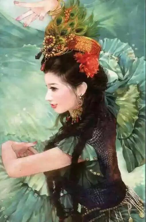 五十六个民族五十六枝花画,五十六个民族人物画高难度