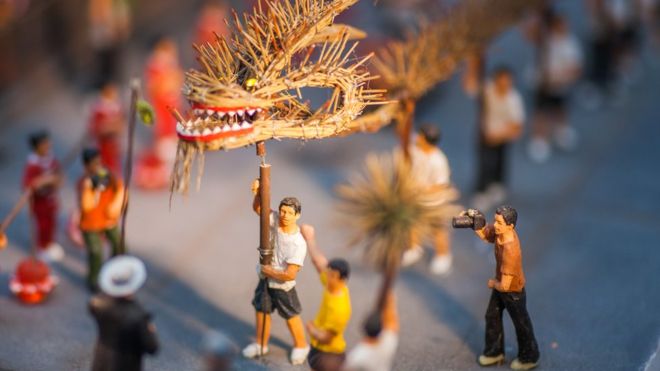 香港微缩场景,80年代的香港全景