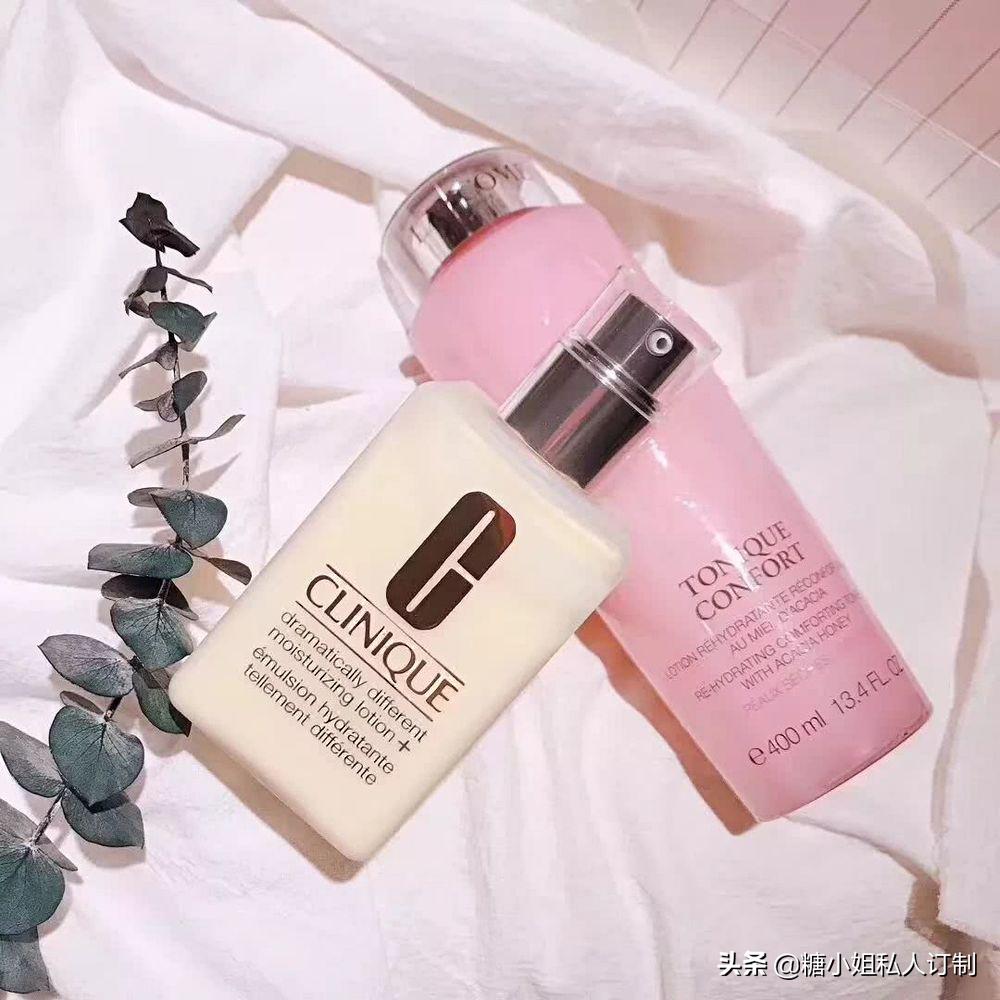 兰蔻粉水加小黄油,兰蔻粉水配倩碧小黄油