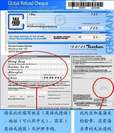 法国购物退税攻略及注意事项,法国购物德国退税