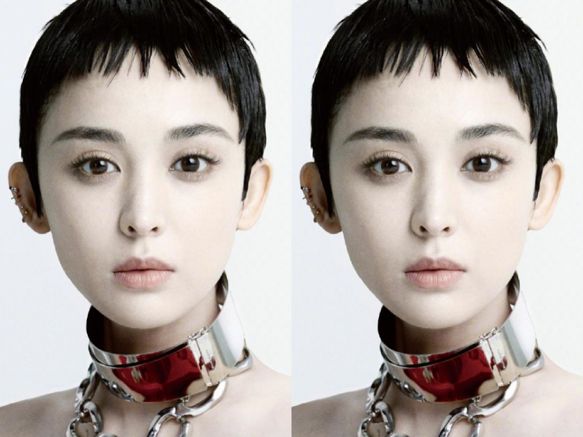 娜扎复古短发,娜扎各款短发