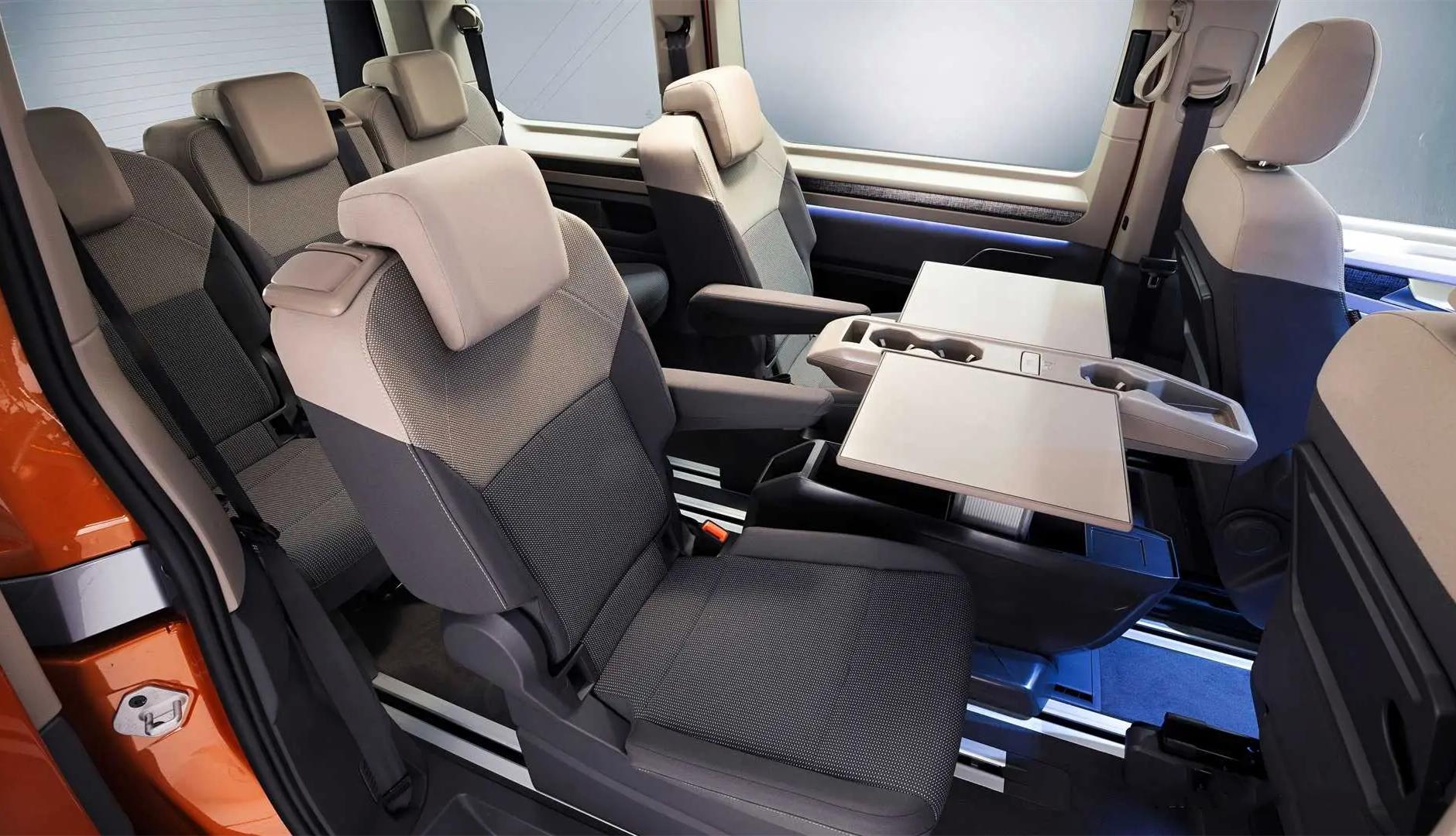 大众商务车7座迈特威自动门操作,大众七座迈特威内饰