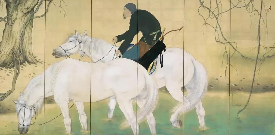 傅抱石和桥本关雪,桥本关雪这画值多少钱