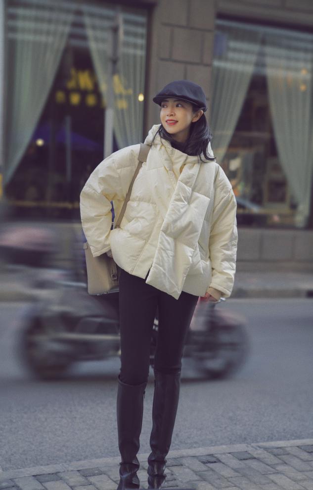三木妈妈羽绒服最新穿搭,三木妈妈短款羽绒服