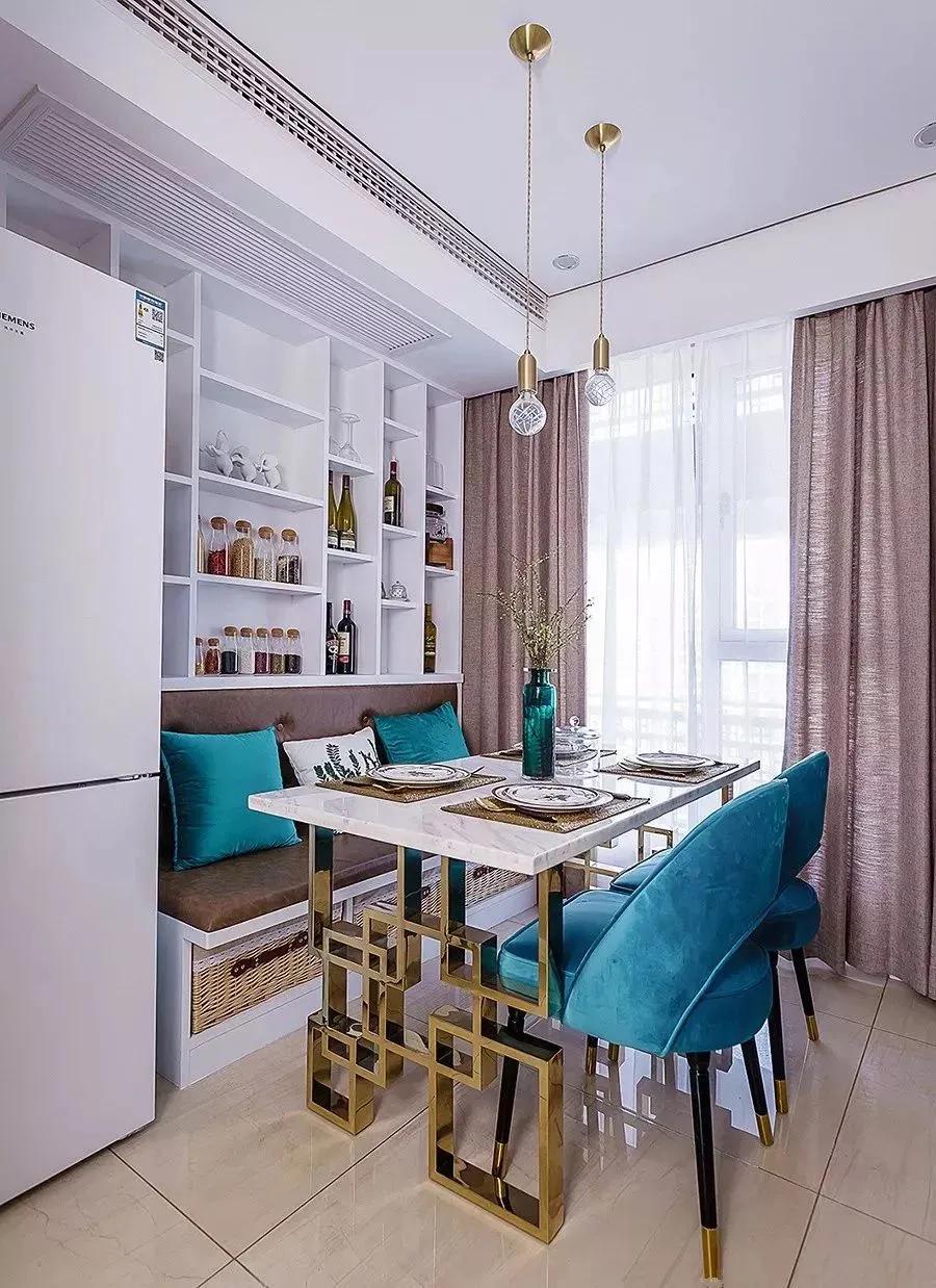 大理石餐桌怎么跟美式复古风搭配,小餐桌小户型大理石