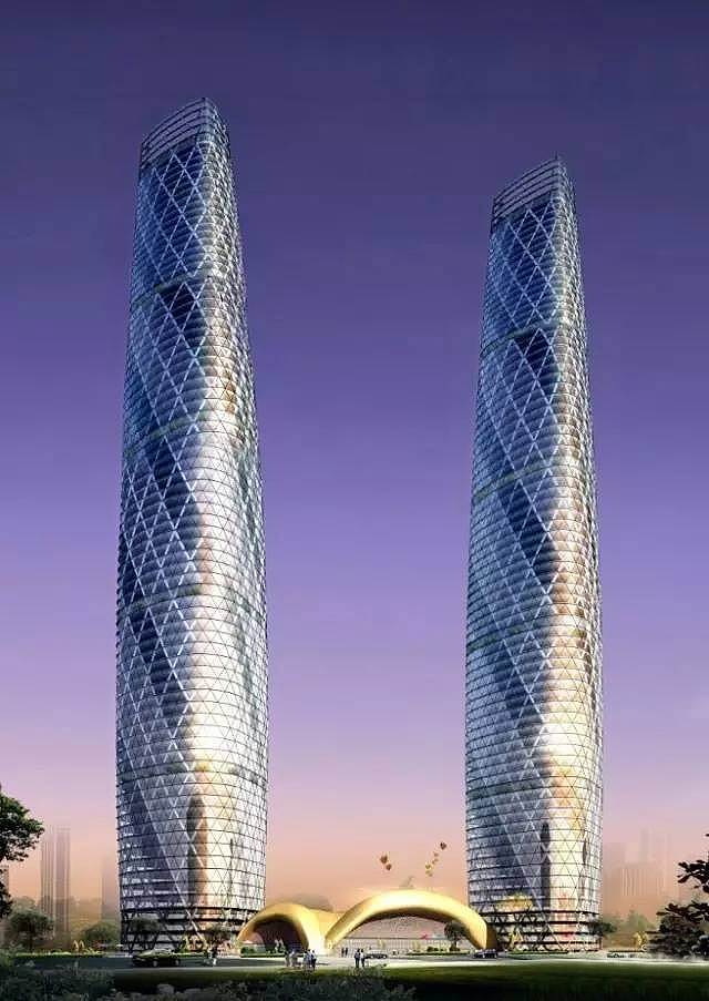 杭州地标性高楼,杭州双子塔高楼图