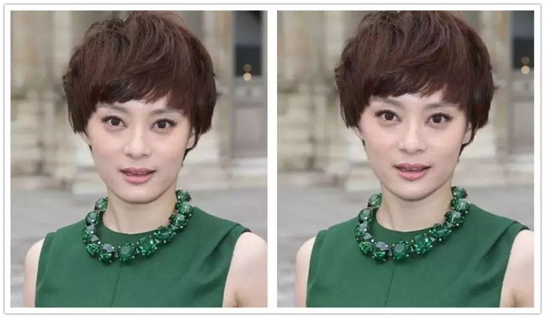 高圆圆方脸扎马尾,高圆圆方脸怎么整的