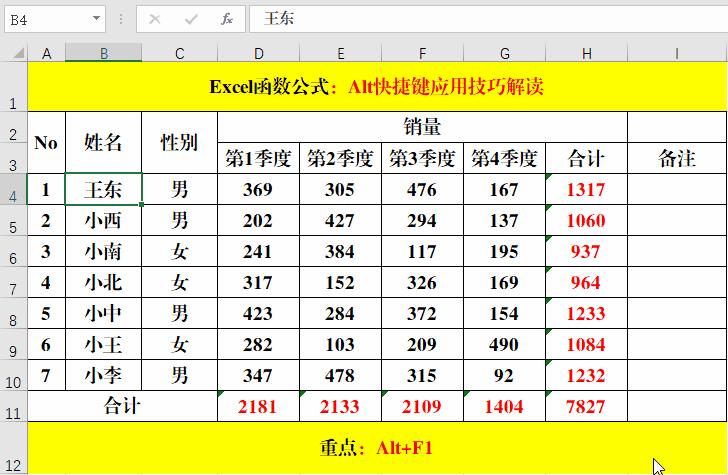 excel办公小技巧alt键,alt键在excel中的各种功能