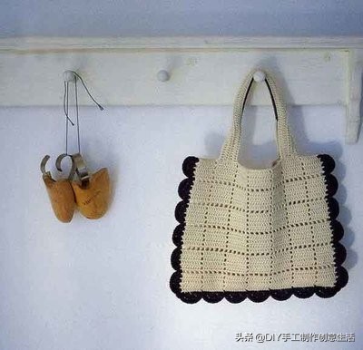 钩针编织收纳包,钩针编织一个简单的收纳篮放钥匙