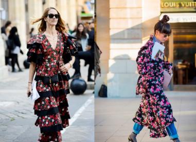 一条碎花裙就能美过整个春天,碎花裙这样穿时髦又优雅超美