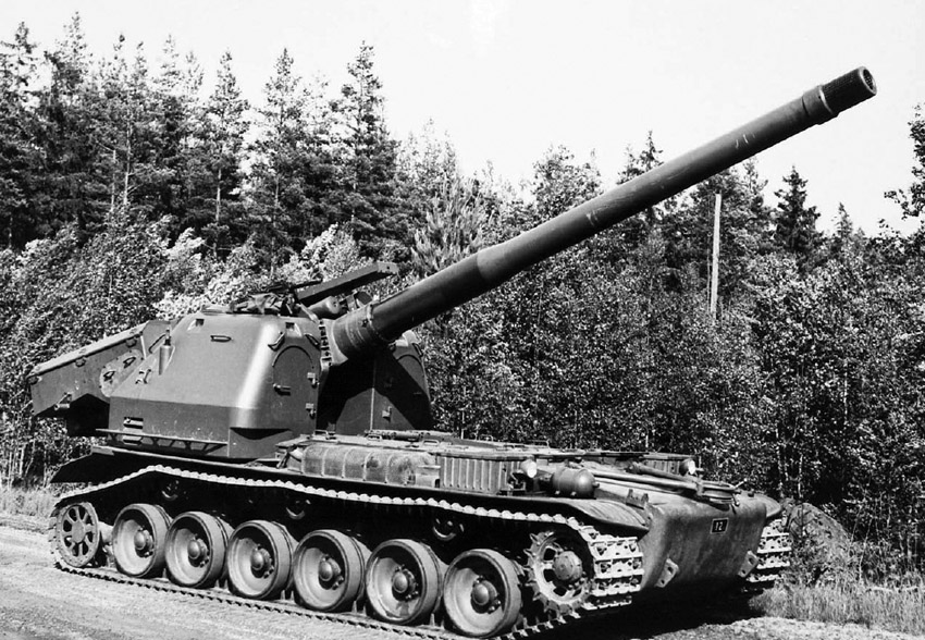 斯堪的纳维亚,博福斯155毫米自行榴弹炮外形尺寸