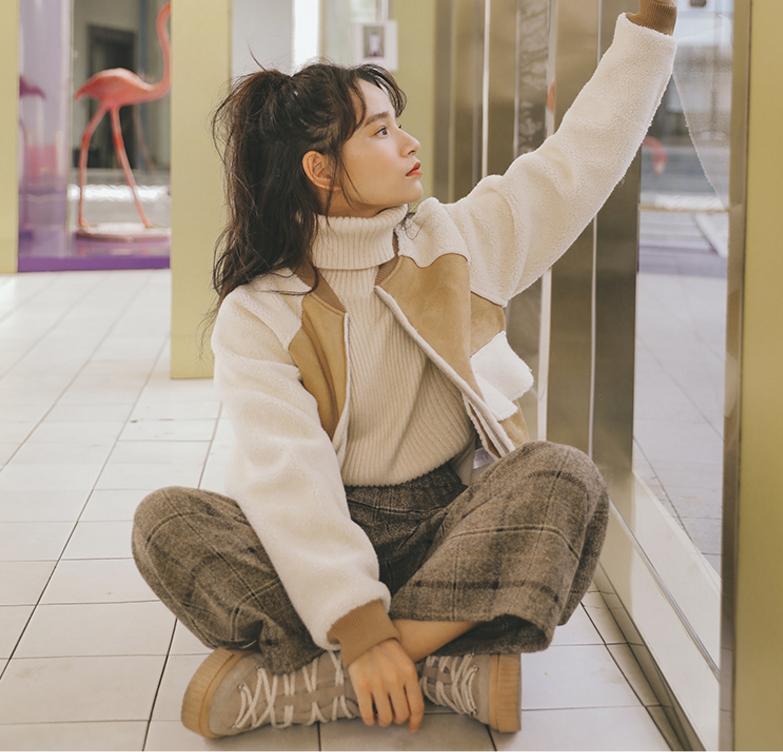 韩系冬季棉服小个子,今年韩国流行的短款棉服