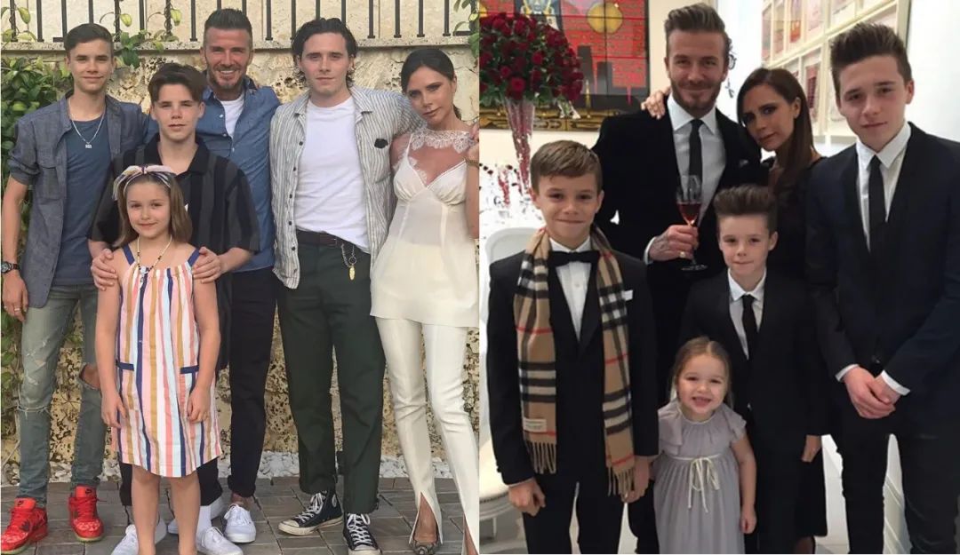 贝克汉姆和大儿子互相嫌弃,贝克汉姆小七大变样