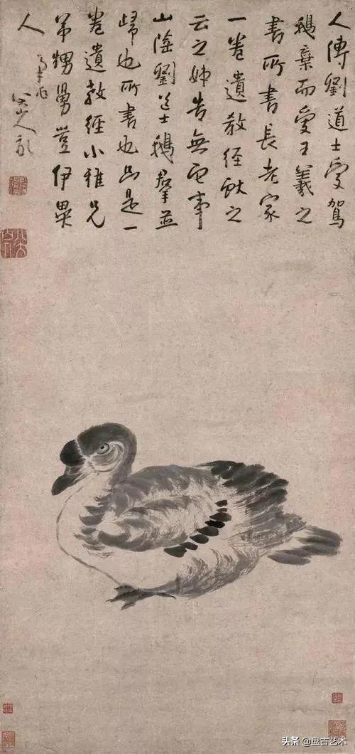 画出艺术家人生大寂寞的国画艺术作品——盘古油画艺术