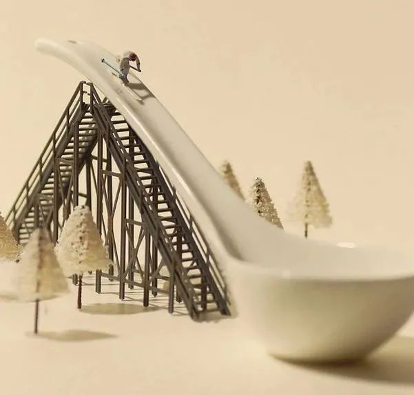 这个日本人，把奥运场地做成一个口罩那么大......