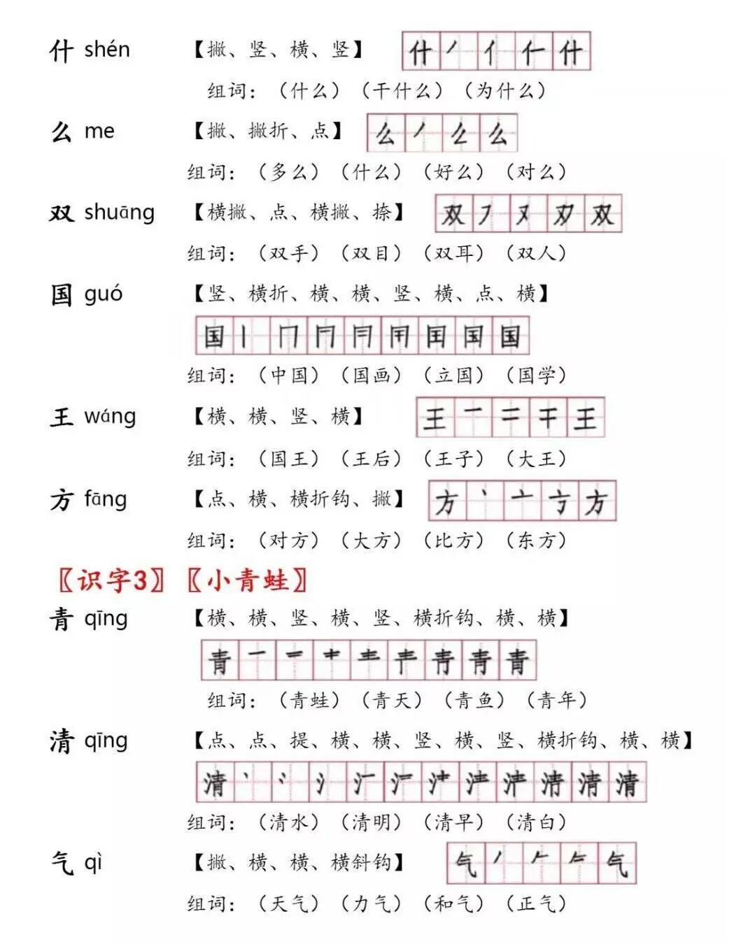 一年级下册语文第四课猜字谜组词,部编版一年级语文下册形近字组词