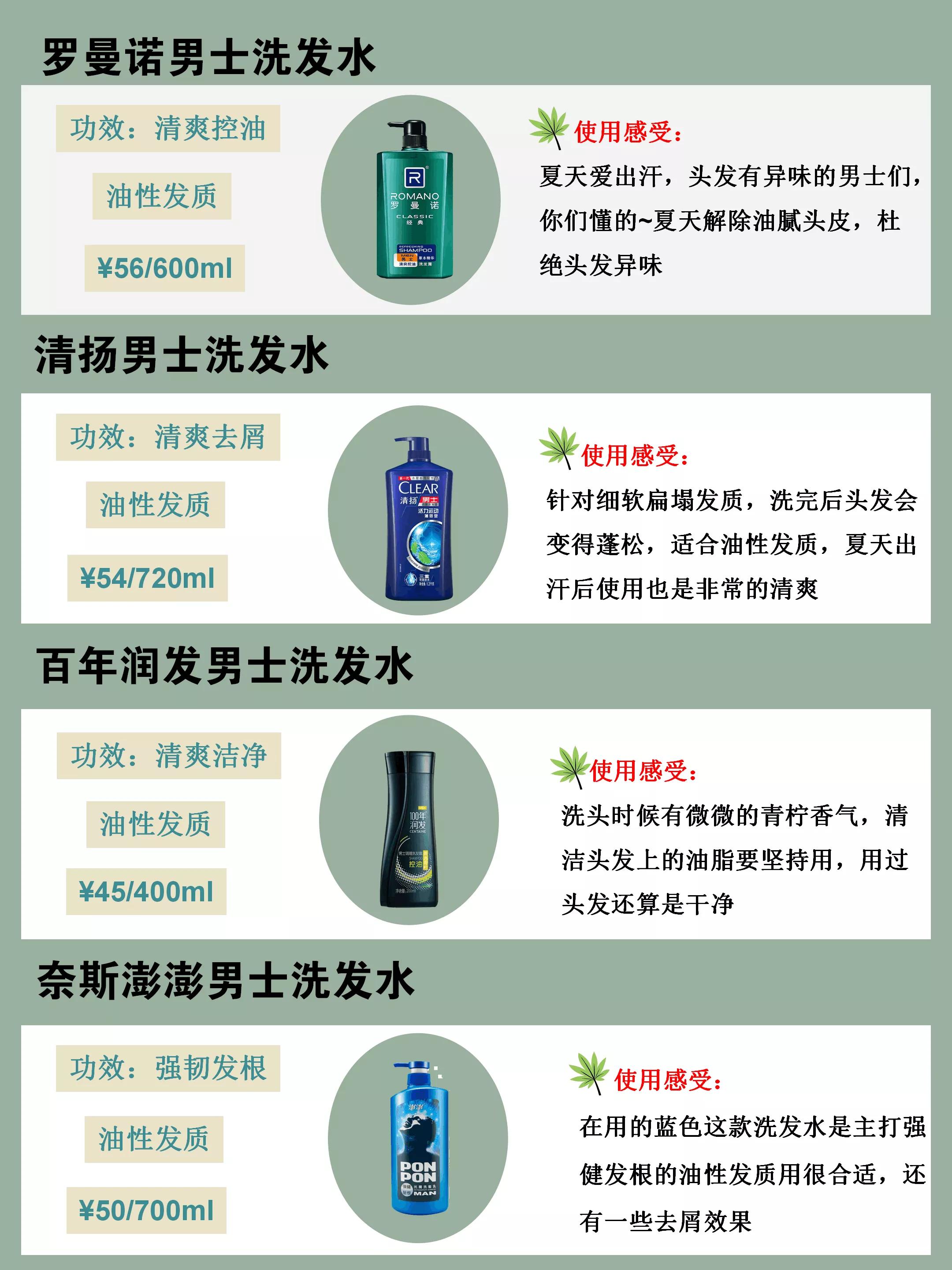 推荐几款适合油头的洗发水,适合大油头的洗发水推荐