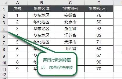 excel里筛选后怎样保持序号连续,excel筛选降序后原来序号错乱