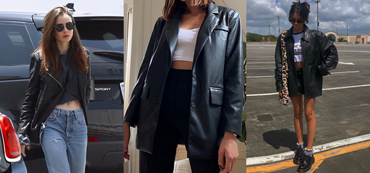 秋冬「黑色皮衣」瞬间帅到爆燃街头,6个终极穿搭公式