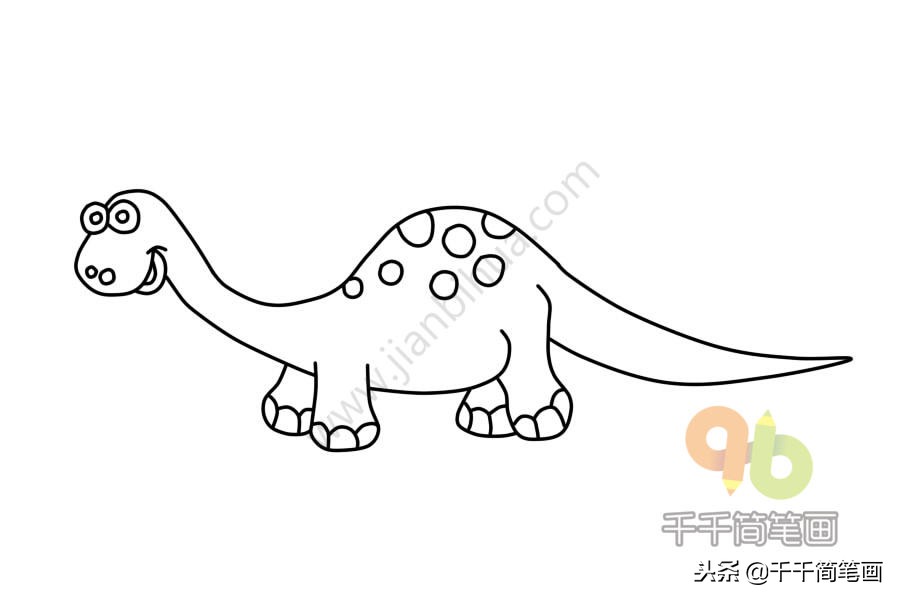 简笔画100个恐龙9-10岁,儿童简笔画恐龙大全简单又漂亮