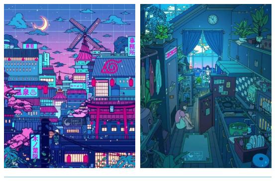 创意爱心插画素材,插画大全100张