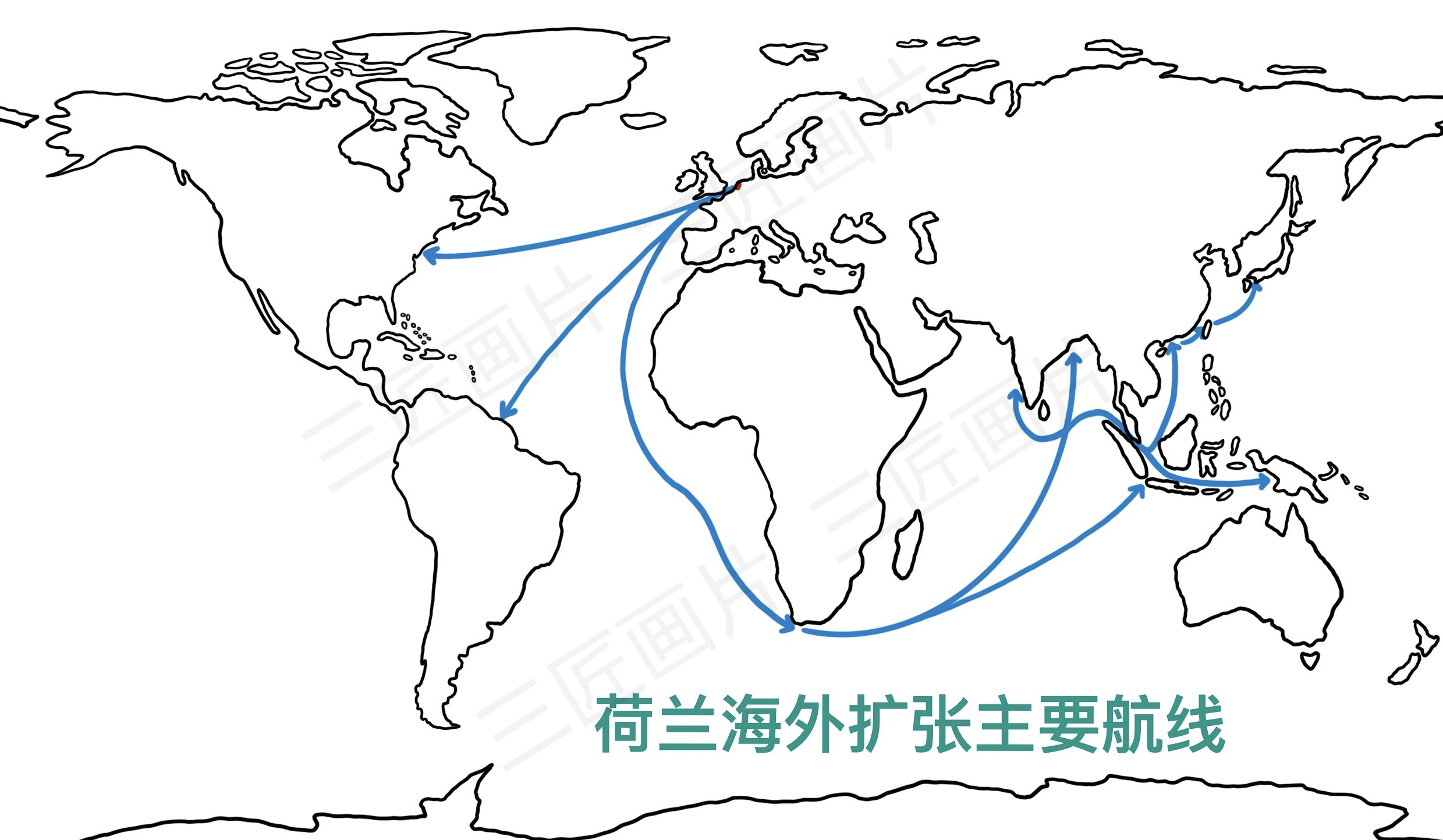 一张图看懂荷兰历史,历史原来很有趣在线阅读