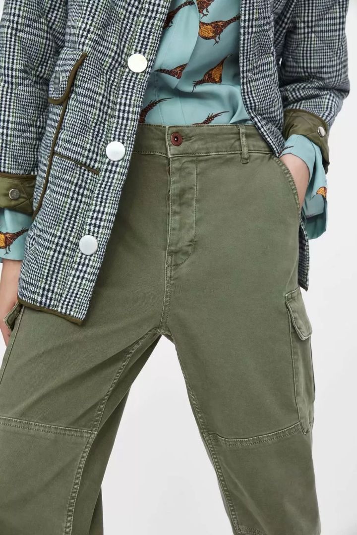 迪士尼联名格子裤正品,moussy迪士尼联名刺绣