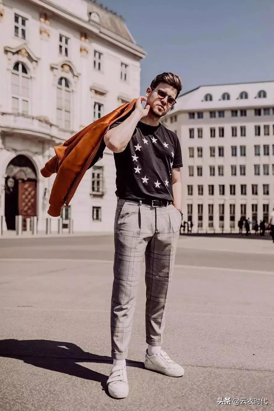 男士时尚简约双扣腰带,腰带男简约潮流时尚