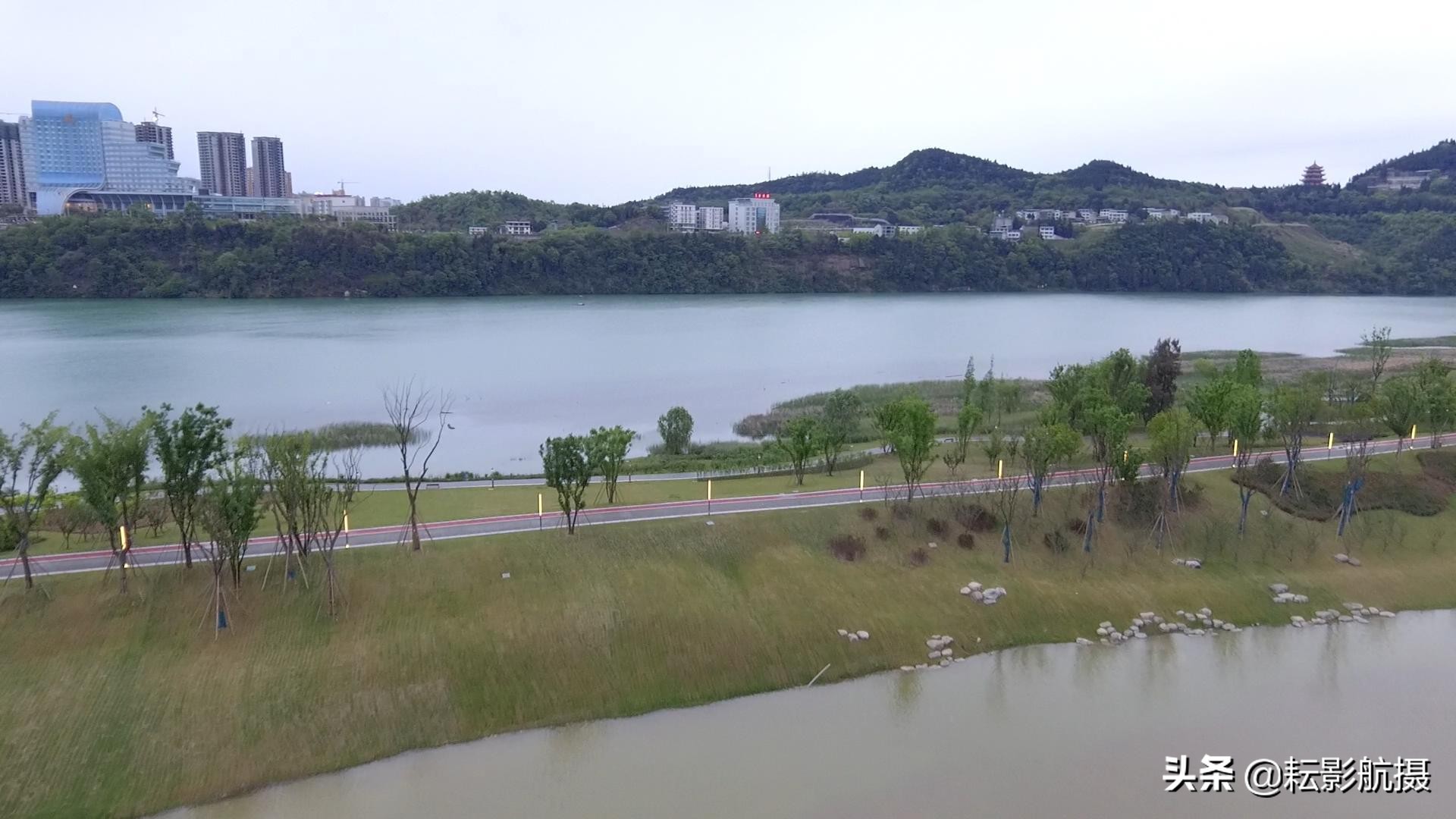 南部县满福坝手绘游览图,南部县满福坝全景拍摄