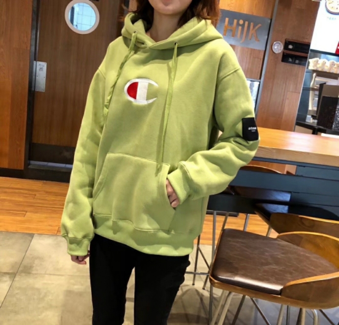 冠军卫衣红色带帽新款加绒,刺绣卫衣男装加绒最新款