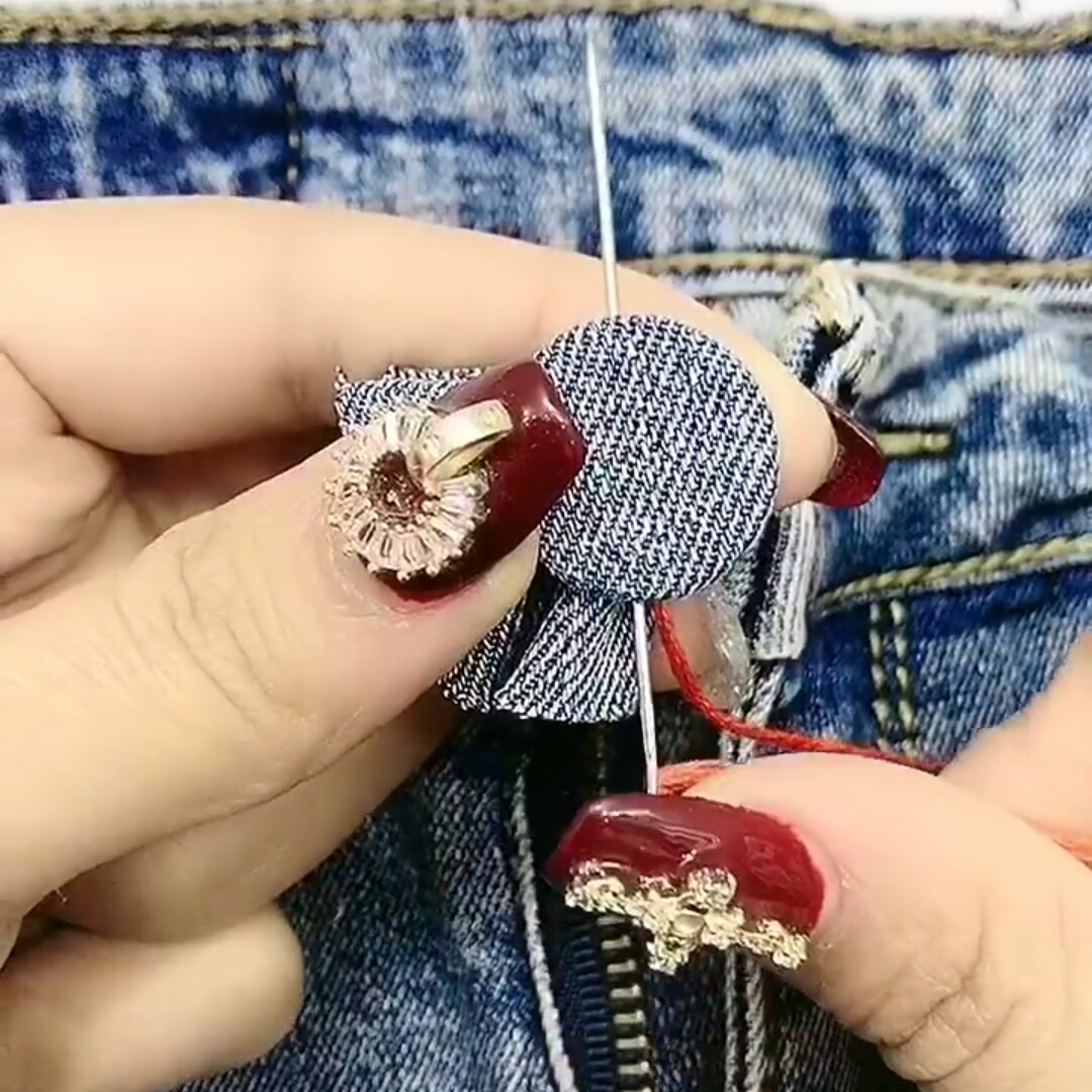 牛仔裤扣子坏了怎么办替换,牛仔裤的扣子烂了别着急扔