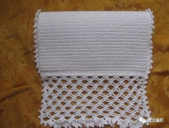 钩针编织简单易学的包带抽绳,简单大方手拿包钩针教程
