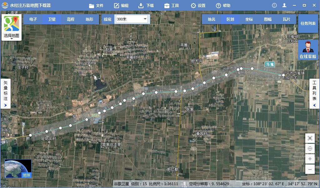 水经注万能地图下载器怎么用,水经注三维地图下载方法