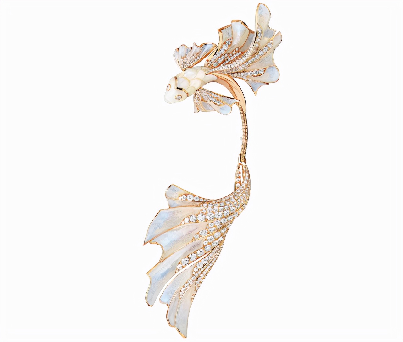 将鱼之美在首饰上完美演绎，宝诗龙仙气缭绕，国风首饰意境优美