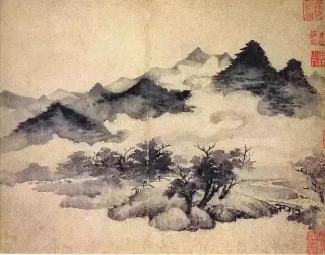 国画雨景图,国画怎么画雨景
