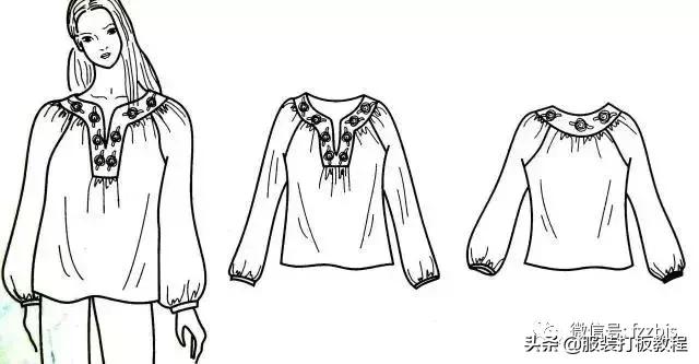 服装制版常用尺寸整理,服装衬衫打版制版图