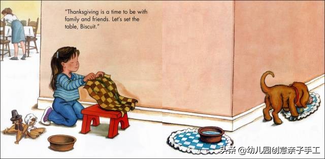 感恩节孩子英语启蒙选绘本,感恩节亲子绘本作品幼儿园制作