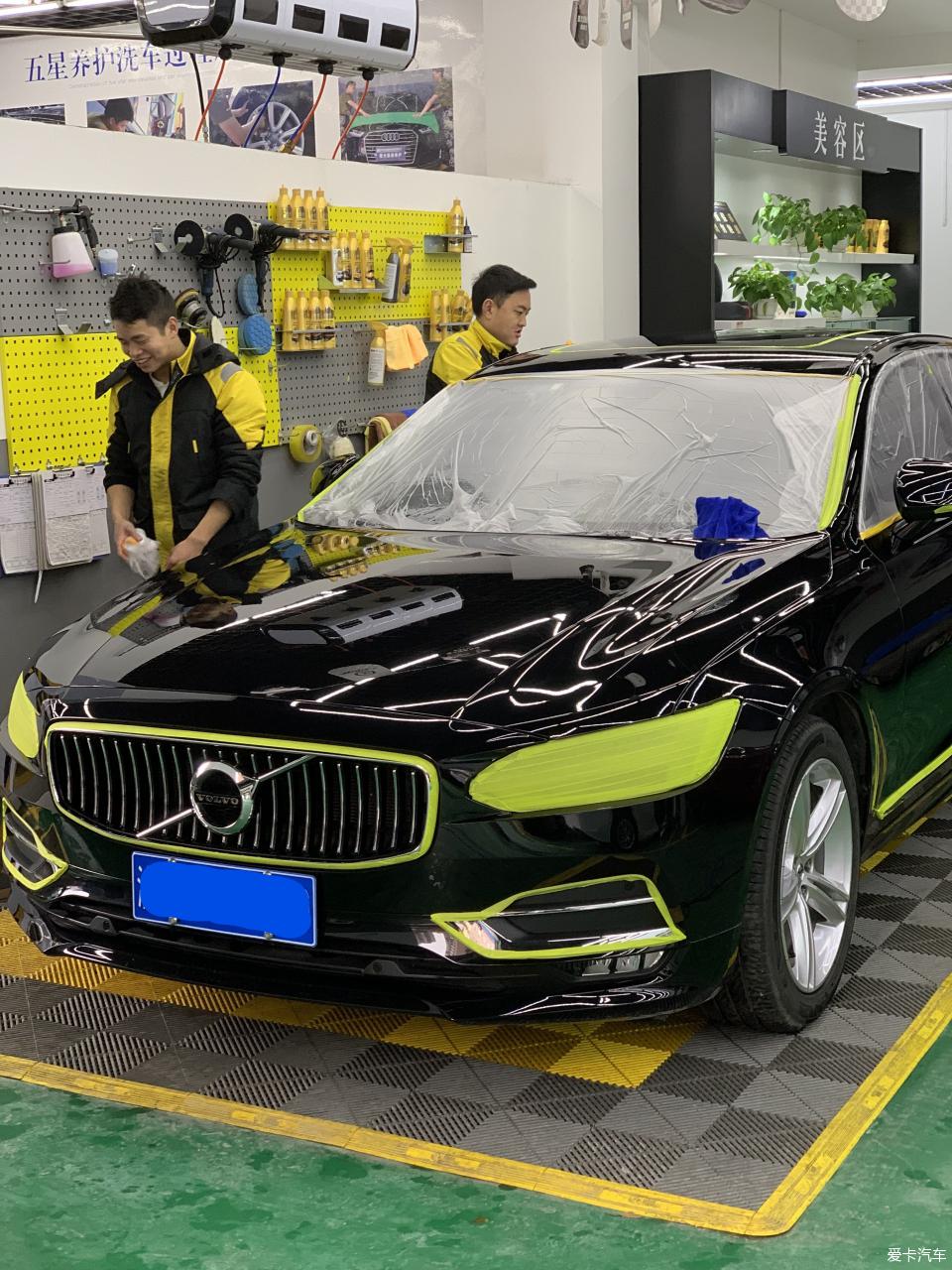 沃尔沃s90补漆小划痕,沃尔沃s60车漆修复