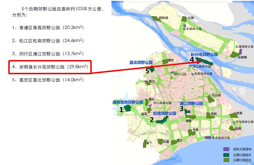 上海崇明岛郊野公园扩建工作,崇明长兴岛公园规划