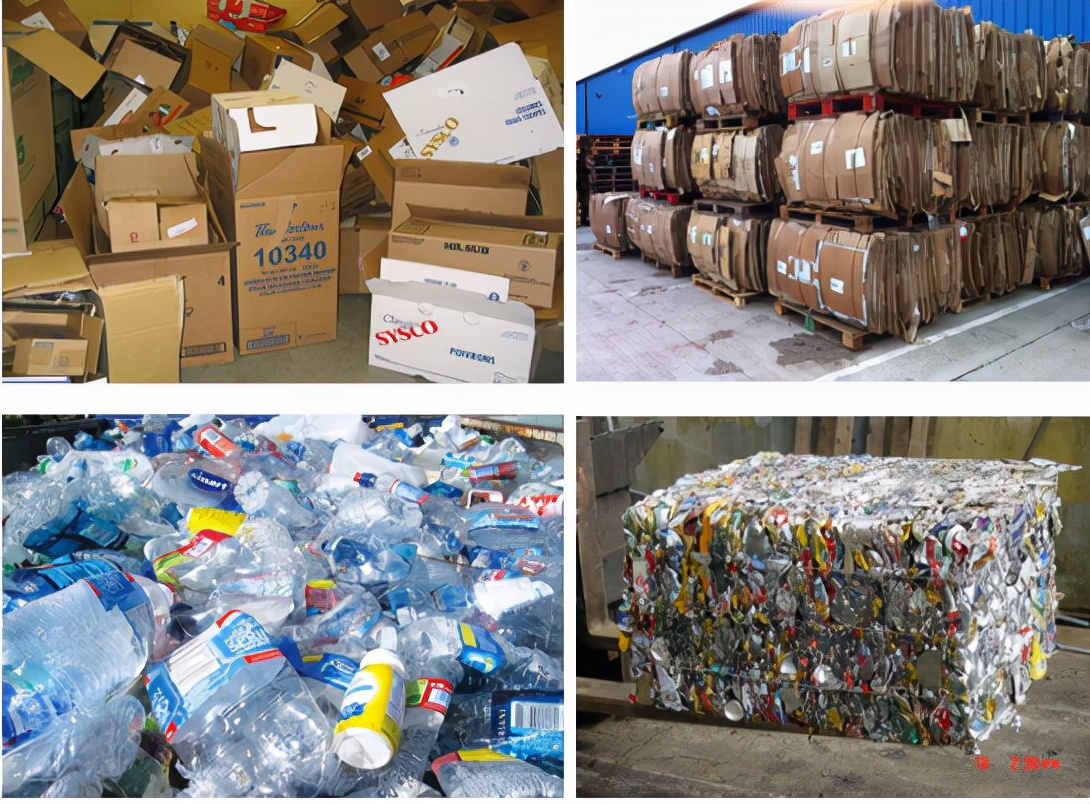 废物回收利用液压打包机,废纸箱打包机全自动